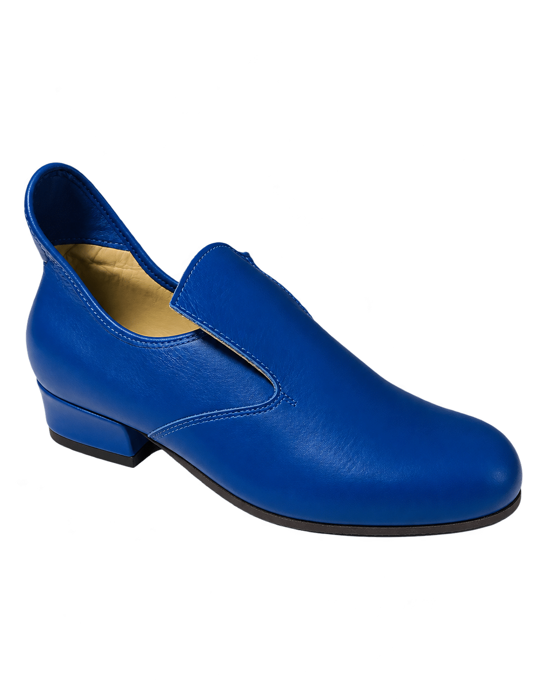 Vivid Blauwe Leren prinsenschoen